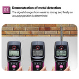 WS120 Handheld Multifunction Wall Detector Wall Metal Wood Cable Wire Finder LED Wall Scanner For Detecting Metal Wood A-C Cable