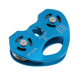 30KN Zip Line Cable Trolley Climbing Hauling Zipline Fast Speed Dual Pulley Zipline Dual Pulley For 13mm Diameter Rope or smalle