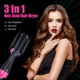 Dropshipping One Step Hair Dryer Brush Household Hot Air Brush & Volumizer Hair Curler Straightener Salon Hair Styling Tools