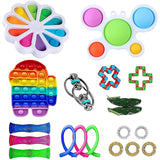 Fidget Toys Pack Anti Stress Set Kawaii Gift Toys Box Children Simple Dimple Antistress Relief Figet Toys Pakket Kit Dropship