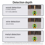 4 In 1 Metal Detector Find Metal Wood Studs AC Voltage Live Wire Detect Wall Scanner Electric Box Finder Wall Detector SH201