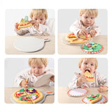 Pretend Play Set Simulation Food Cutting Pizza Fruits Vegetables Kitchen Series Plush Toys Play House Toy Set Kids Education Toy