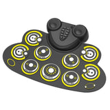 Portable Reel Electronic MIDI Drum Kit Kit 9 Pad Built-in Speaker for Indoor Electronic Music Practice