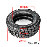 100/65-6.5 Thickened Vacuum Tire 11 Inch Electric Scooter Modified Tire Off-Road Tubeless Tyre w/ Nozzle e scooter accessories