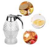 2pcs 200ml Honey Dispenser Acrylic ABS Syrup Dispenser Juices Honey Storage Pot Kitchen Tools Portable Honey Dispenser