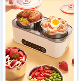 220V Electric Rice Cooker 2L Intelligent Electric Lunch Meals Heating Box Portable Mini Multi Cooker For Travel Hotel Trip