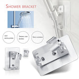 Durable Plumbing Flexible Shower Tube Stainless Steel Bathroom Pipe 90 Degree Adjustable Wall Mounted Shower Head Holder