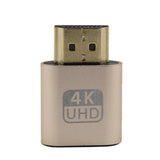 VGA HDMI-compatible Dummy Plug Virtual Display Emulator Adapter DDC Edid Support 1920x1080P For Video Card BTC Mining Miner
