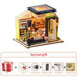Big Doll House Furniture Miniature Building Kits Diy Dollhouse Kit Roombox Villa Garden Wood Houses Toy For Children Adult Gifts
