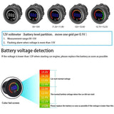 Waterproof DC12V RD Digital Voltmeter Three Wires Vehicles Motorcycles Boat Cars Voltage Panel Meter LED Display Color