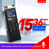Amoi A80 Digital Voice Recorder Professional Dictaphone HD noise reduction voice activated lossless mp3 player business meeting
