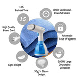Quick-Heat Hand Garment Iron Steamer for 1500W Powerful Portable Fabric Steamer Travelling Home Steam Generator/Eu Plug