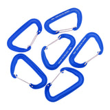 6 Pieces 12KN Aluminum Wire Gate Carabiner for Hammock Camping Hiking Mountaineering Yoga Climbing Accessories