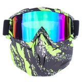 Ski Goggles Skiing Motorcycle Goggles Mask Moto Face Mask Snow Motocross Goggles Racing Helmet Snowboard Protective Glasses Mask