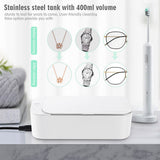 Cleaning machine ultrasonic cleaner 20W 42kHz jewelry glasses makeup brush cleaner 450ml denture cleaning machine