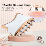 Handheld Electric Meridian Massage Brush Promote Blood Relieving Red Blue Color Muscles Relaxation Body Shaping Beauty Device