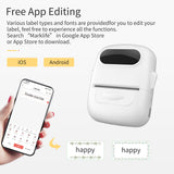 P50 Label Maker Machine Pocket Labeler Portable Thermal Sticker Printer 20-57mm label Width Support Wireless BT Connect