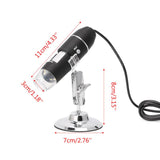 1600X USB Digital Microscope Camera Endoscope 8LED Magnifier with Hold Stand 28TC