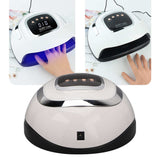 57pcs Light Chips Nail Lamp LED Light 220W 4 Gears Nail Curing Lamp with Carrying Handle 100‑240V Nail Lamp Drying Machine