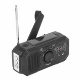 Solar Hand Crank AM FM Radio NOAA Portable Multifunctional Hand Crank Weather Emergency Radio DC 5V for Outdoor Portable Radio