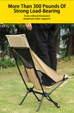 Portable Moon Chairs Folding Backrest Fishing Chair Outdoor Camp Fishing Picnic BBQ Beach Chairs with Carry Bag Outdoor Stool