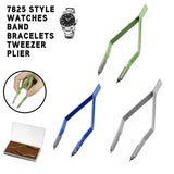 7825 Style Watches Band Bracelets Tweezer Plier Spring Bar Remover Tool Dismountable Bent Pliers Repair Hand Tool Sliver