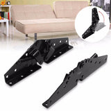 Metal Steel Black Sofa Bed Bedding Furniture Adjustable 3-Position Angle Mechanism Hinge Hardware