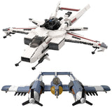Hornet Strike Aircraftt Building Blocks P-98 Nemesis Spaceship Model Bricks Creative Hobby Toys for Children Collection Gifts