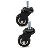 4 x Heavy Duty 50mm PU Swivel Castor Wheels Trolley Furniture Caster