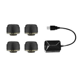 USB2.0 Wireless TPMS Tire Pressure Monitor System W/ 4 External Sensors