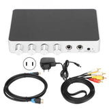 HD Multimedia Interface Mixer 4K 1080P DC 12V Adjustable Sound Microphone Amplifier AC 100-240V 50-60Hz for Laptops Computers