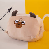 30x25cm Cute Cartoon Dinosaur Hand Warmers Soft Plush Toy Lying Down Pillow Winter Thickening Warm Supplies Plush Hand Warmer