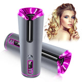 Professional Spin N Curl Auto Hair Curler LCD Display USB Rechargeable Spiral Curls Curling Iron Automatic Wireless Hair Curler