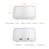 Desktop Rechargeable White Noise Machine Sleep Therapy Sound Machine 30 Soothing Sounds  with Colorful Touch Control Night Light