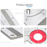 Areyourshop Router Table Insert Plate Engraving Flip Electric Rings Diy For Woodworking