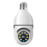 1080P Wireless Light Bulb Monitor Camera WiFi Smart Camera 2MP Supports Night Vision 2-way Talk Motion Detection &amp; APP Remote