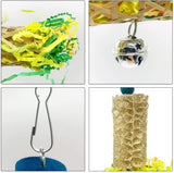 5Pcs Bird Parrot Shredding Toys Chewing Foraging Hanging Cage Paper Strings Wire Drawing Ball Toys Relieve Boredom