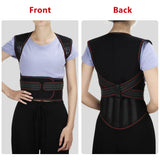 108pcs Magnets Therapy Tourmaline Self-heating Back Support Brace Belt Posture Corrector Spine Shoulder Lumbar Vest Pain Relief