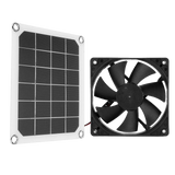 5v 10W 6 Inch Portable Solar Exhaust Fan Air Extractor Ventilator Solar Panel Power Fan Black