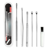 5/6pcs Ear Cleaner Set Earpick Ear Wax Remover Ear Spoon Curette Ear Cleaning Spiral Earpick Easy Earwax Removal Ear Cleaner