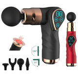 2021 NEW Hot Compress Folding Massage Gun LCD Display Muscle Neck Electric Massager for Body Relaxation Pain Relief Pain Therapy
