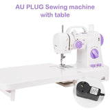 INNE Electric Sewing Machine Mini Small Portable Multifunctional Household Pedal Handmade Repair With Night Light For Beginners