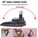 COB Glare Floodlight Car Triangle Warning Light USB Rechargeable Floodlight LED Bulbs CE Litwod 2 Years