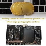 BTC Mining Motherboard X79 H61 with 120G SSD 5X PCI-E 8X LGA 2011 DDR3 Support 3060 3080 Graphics Card for BTC Miner