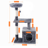 Domestic Delivery Cat Toy Scratching Wood Climbing Tree Mouse Toy Cat Jumping Toy  Climbing Frame Cat Furniture Scratching Post