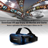 3D VR Headset Virtual Reality Smart Glasses Helmet for Smartphones Mobile Cell Phone with Controllers Lenses Goggles Binoculars