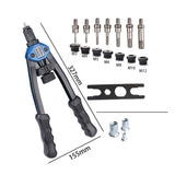 110pcs Labor-saving Hand Riveter Kits Fine Quality Simple Operation Manual Rivet Machine Professional Riveting Tools Set