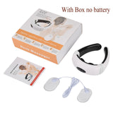 Electric Neck Massager Pulse Back 6 Modes Power Control Far Infrared Heating Pain Relief Cervical Physiotherapy Rechargeable