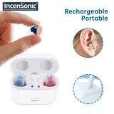 USB Rechargeable Audifonos Hearing Aid   Invisible Hearing Aids Adjustable Tone Sound Amplifier Portable hearing aid