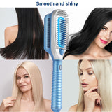 Ice Comb Hair Straightener Brush Electric Comb Straightener Hair Blower Brush Negative Ion Cold Air New Frozen Hair Styling Tool